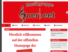 Tablet Screenshot of musikgruppe-querbeet.de